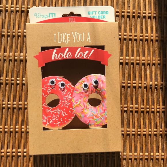 Wrap It Other - I Like You A HOLE Lot!  Donut Pair Googly Eye Gift Card Holder Was It